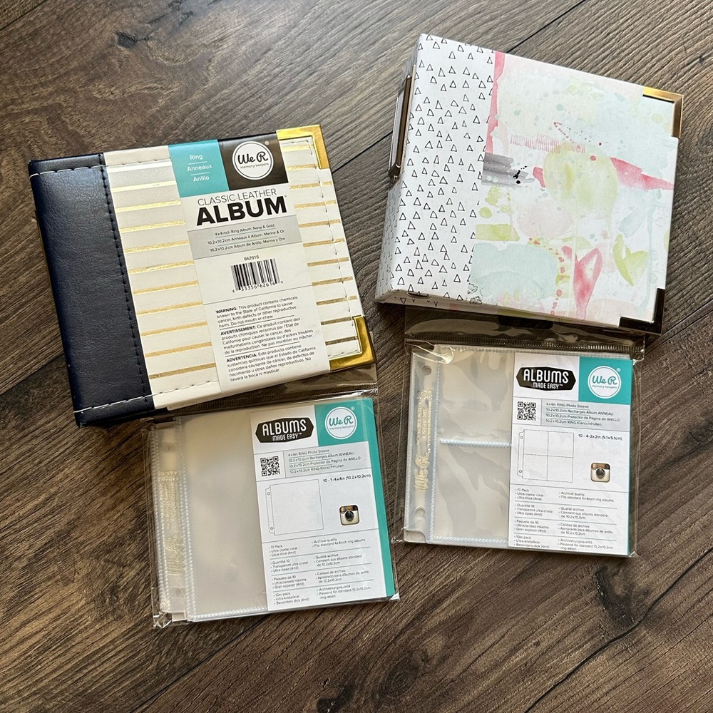 NWT We R Memory Keepers 4x4 Ring Albums